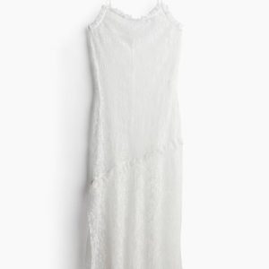 H&M Ruffle-trimmed Lace Dress