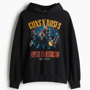 H&M Oversized Fit Printed Hoodie
