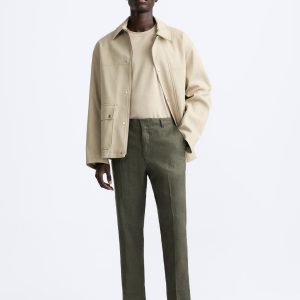 ZARA LINEN PANTS IN 100% LINEN