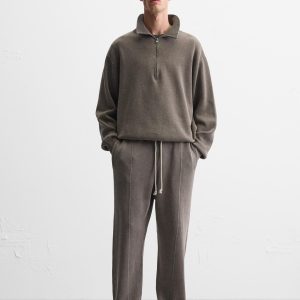 ZARA WASHED KNIT JOGGER PANTS