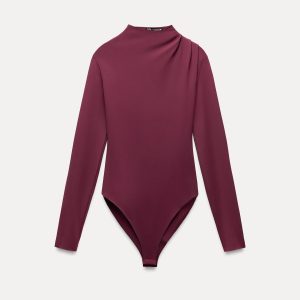 ZARA PLEATED BODYSUIT