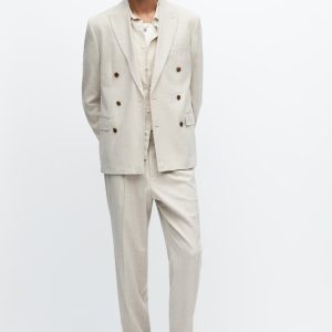 H&M Regular Fit Double-Breasted Jacket