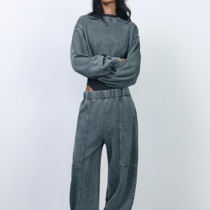 Zara WASHED EFFECT JOGGER PANTS