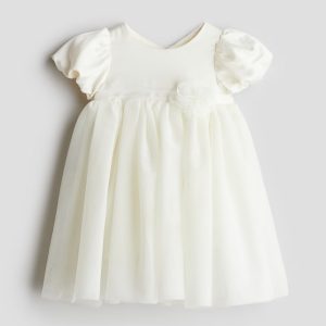 H&M Tulle-Skirt Satin Dress