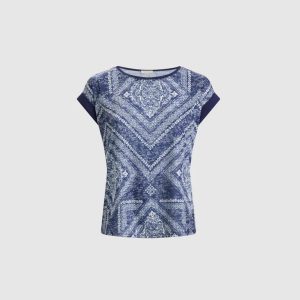 LAURA Paisley & Geometric Print T-Shirt