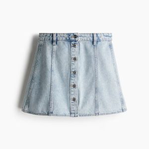 H&M A-LINE DENIM MINI SKIRT