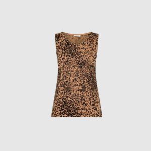 LAURA Sleeveless Leopard Print Tank Top