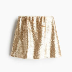 H&M SEQUINED MINI SKIRT