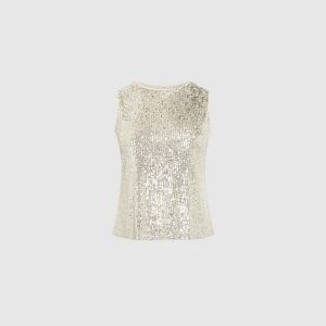 LAURA Melanie Lyne - Sequin Embellished Tank Top
