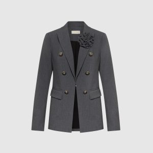 LAURA Rosette Detail Blazer