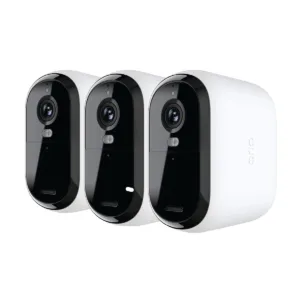 Arlo Essential XL Wireless HD Camera (2nd Gen) 3-pack with 4 Months Arlo Secure Subscription