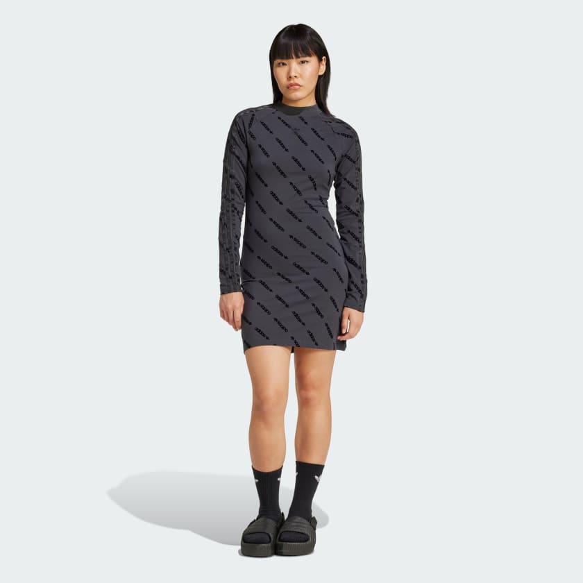 Adidas Monogram Bodycon Dress - Image 3