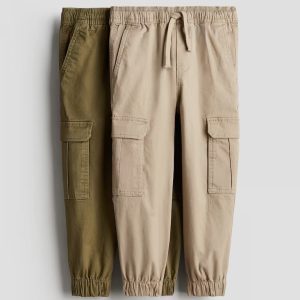 H&M 2-PACK CARGO JOGGERS