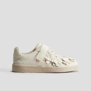 H&M FLOWER-DETAIL SNEAKERS