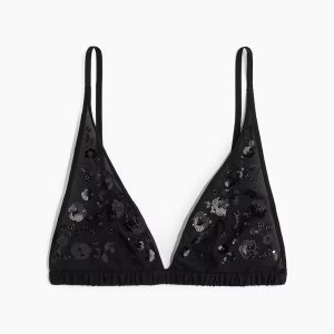 H&M EMBELLISHED SOFT-CUP BRA