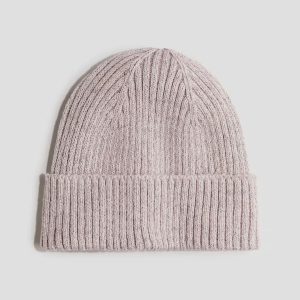 H&M REFLECTIVE RIB-KNIT BEANIE