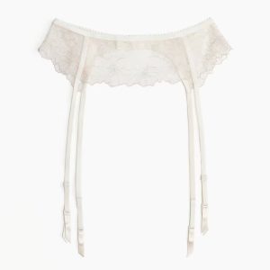 H&M EMBROIDERED GARTER BELT