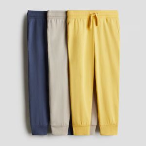 H&M 3-PACK JOGGERS