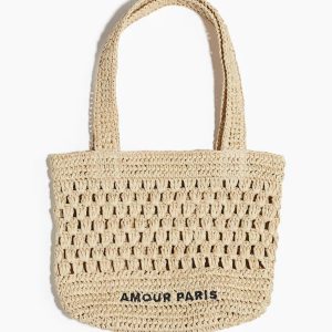 H&M STRAW TOTE BAG