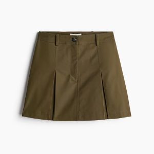 H&M PLEATED TWILL SKIRT