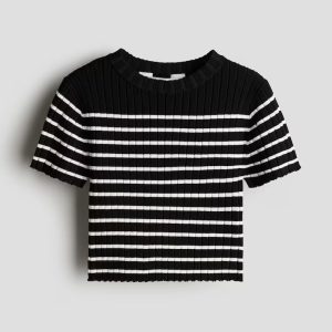 H&M RIB-KNIT TOP