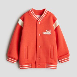 H&M OVERSIZED SWEATSHIRT BASEBALL JACKET