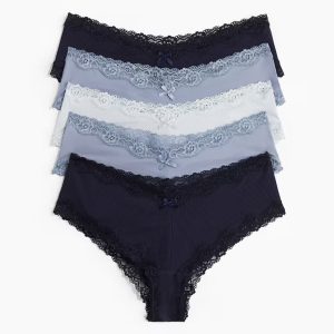 H&M 5-PACK MICROFIBER HIPSTER BRIEFS