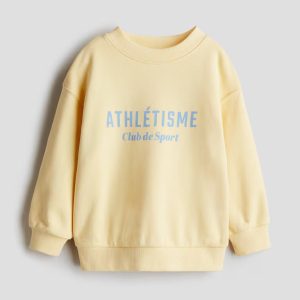 H&M PRINTED CREWNECK SWEATSHIRT