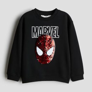 H&M FLIP-SEQUIN SWEATSHIRT