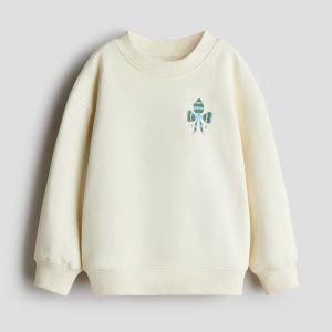 H&M PRINTED COTTON SWEATSHIRT