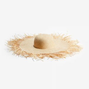 H&M FRAYED STRAW HAT
