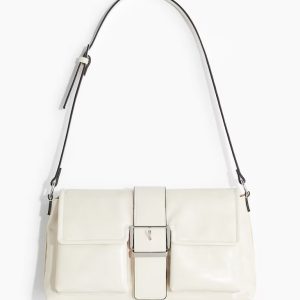 H&M COATED SHOULDER BAG
