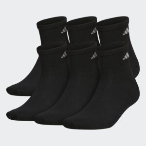 Adidas Athletic Cushioned Quarter Socks 6 Pairs