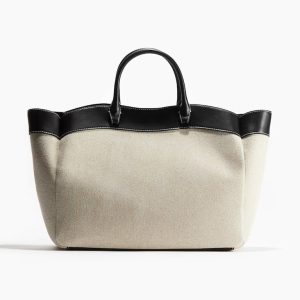 H&M CANVAS SHOPPER