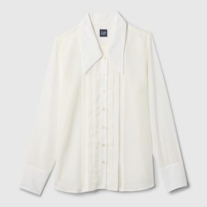 Gap Sheer Classic Tuxedo Shirt
