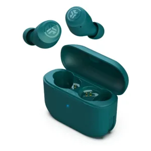 JLab Go Air Pop Bluetooth Earbuds, True Wireless with Charging Case, Teal