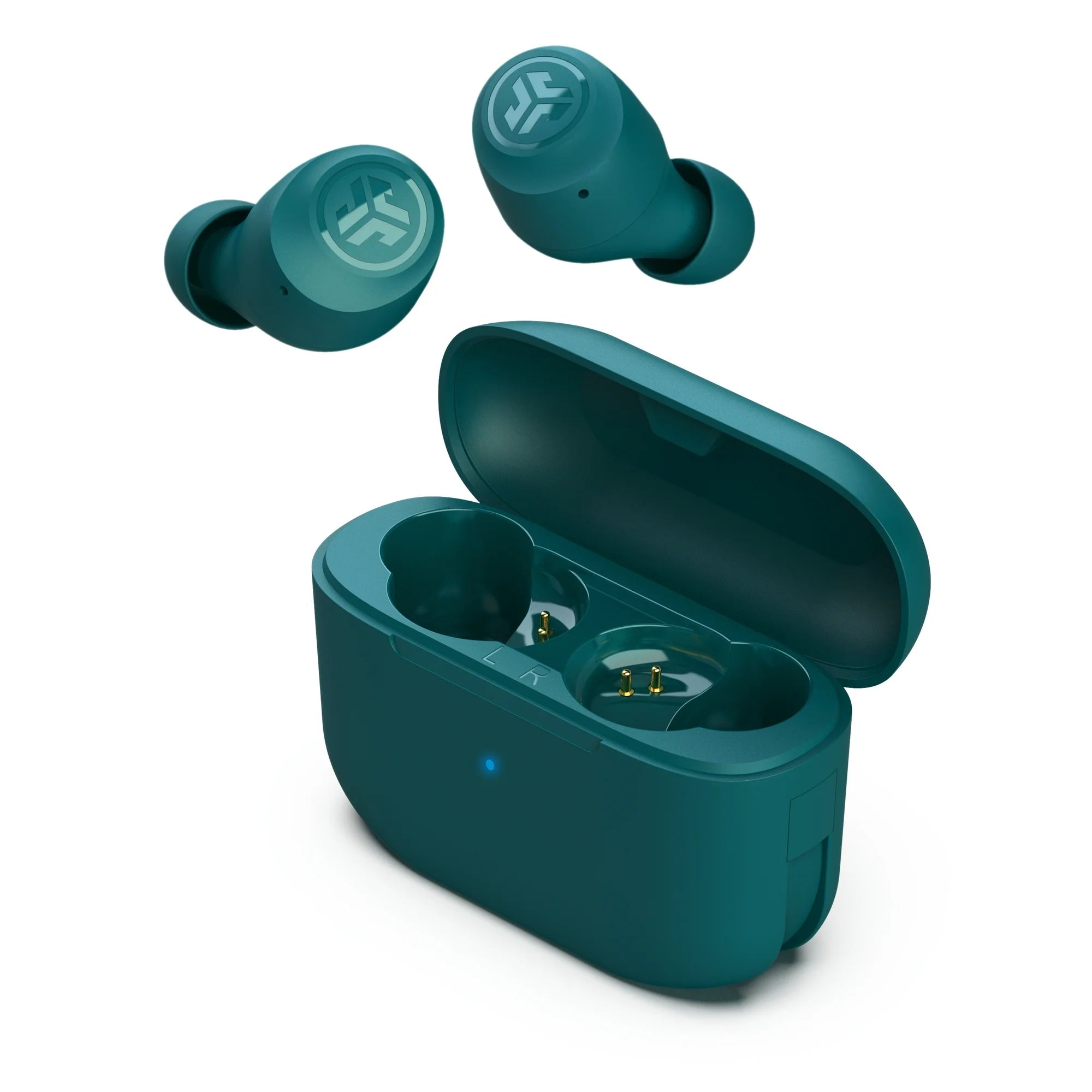 JLab Go Air Pop Bluetooth Earbuds, True Wireless with Charging Case, Teal