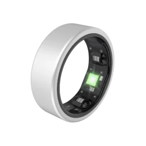 QALO QRNT Matte Silver Smart Ring Size 08