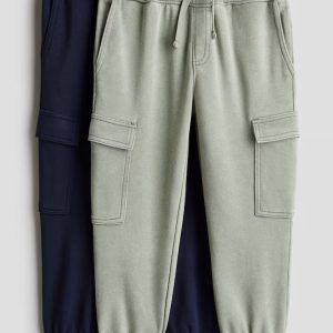 H&M 2-PACK CARGO JOGGERS