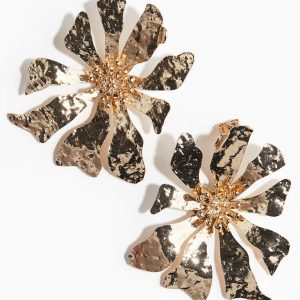 H&M FLOWER-SHAPED EARRINGS