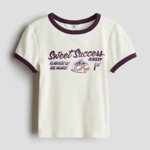 H&M COTTON JERSEY TOP