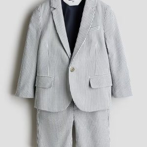 H&M 2-PIECE SEERSUCKER SET