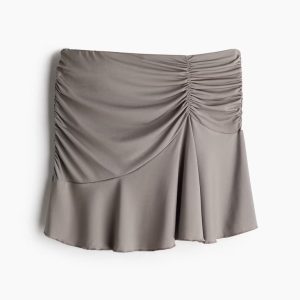 H&M GATHERED MINI SKIRT