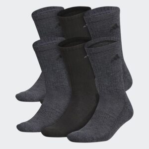 Adidas Athletic Cushioned Crew Socks 6 Pairs