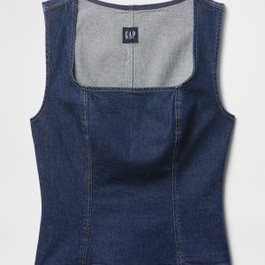 Gap Square-Neck Denim Top