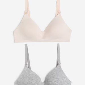 H&M MAMA 2-PACK PADDED NURSING BRAS
