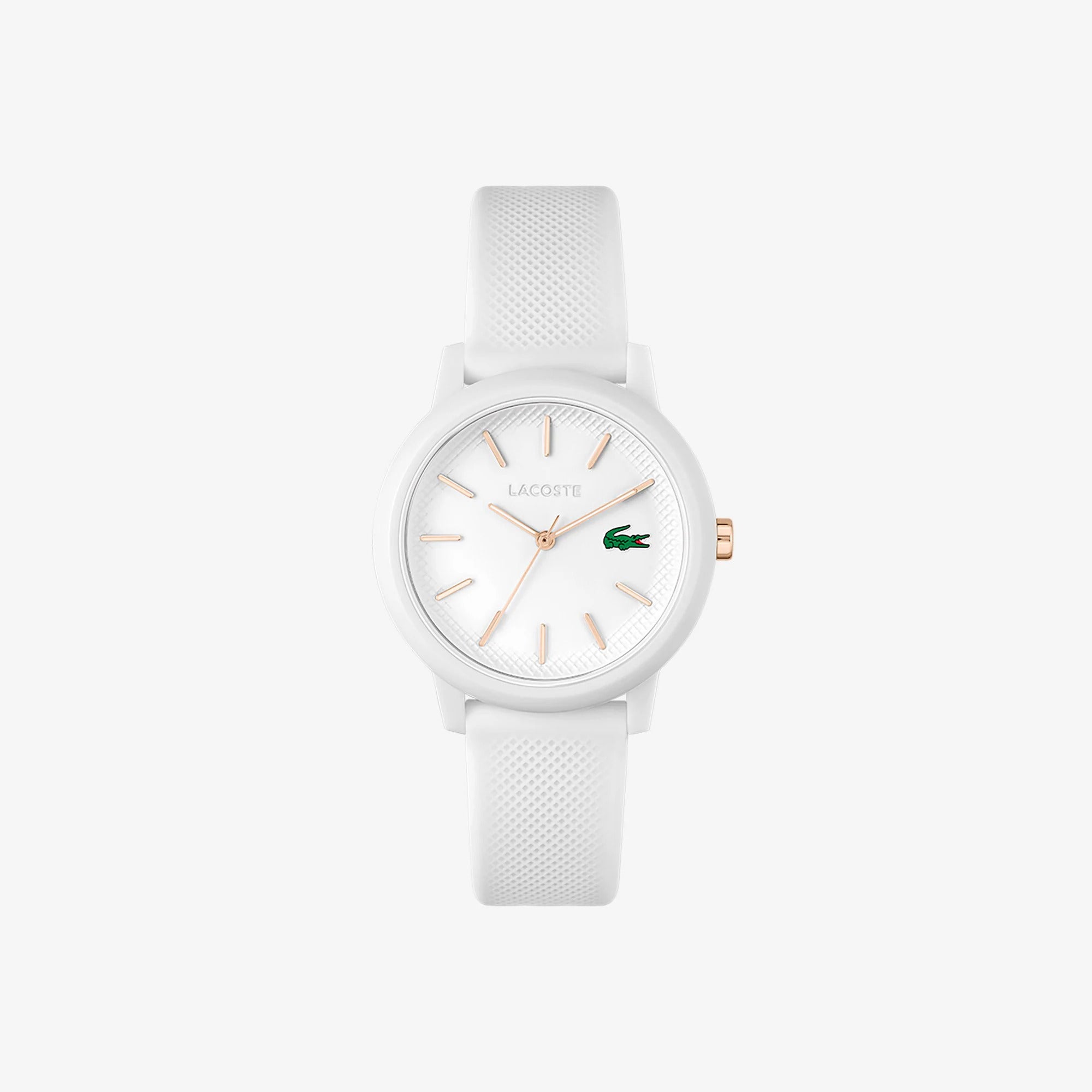 Lacoste  Women's Lacoste.12.12 White Silicone Strap Watch