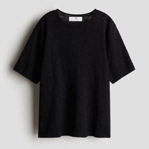 H&M Loose-Fit Fine-Knit T-Shirt