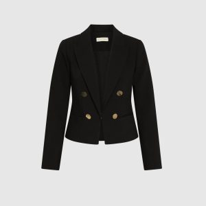 LAURA Cropped Double-Breasted Blazer