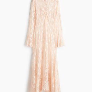 H&M Mock Turtleneck Lace Maxi Dress